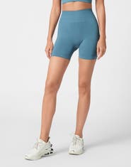 PLEIN SPORT Seamless Micro Biker Shorts Logo Women