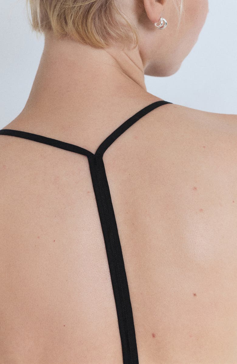 MANGO Sleeveless Midi Dress, Alternate, color, Black