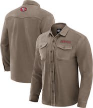 Darius Rucker Collection by Fanatics Men's Darius Rucker Collection by Fanatics Tan San Francisco 49ers Polar Fleece Cozy Button-Up Shirt