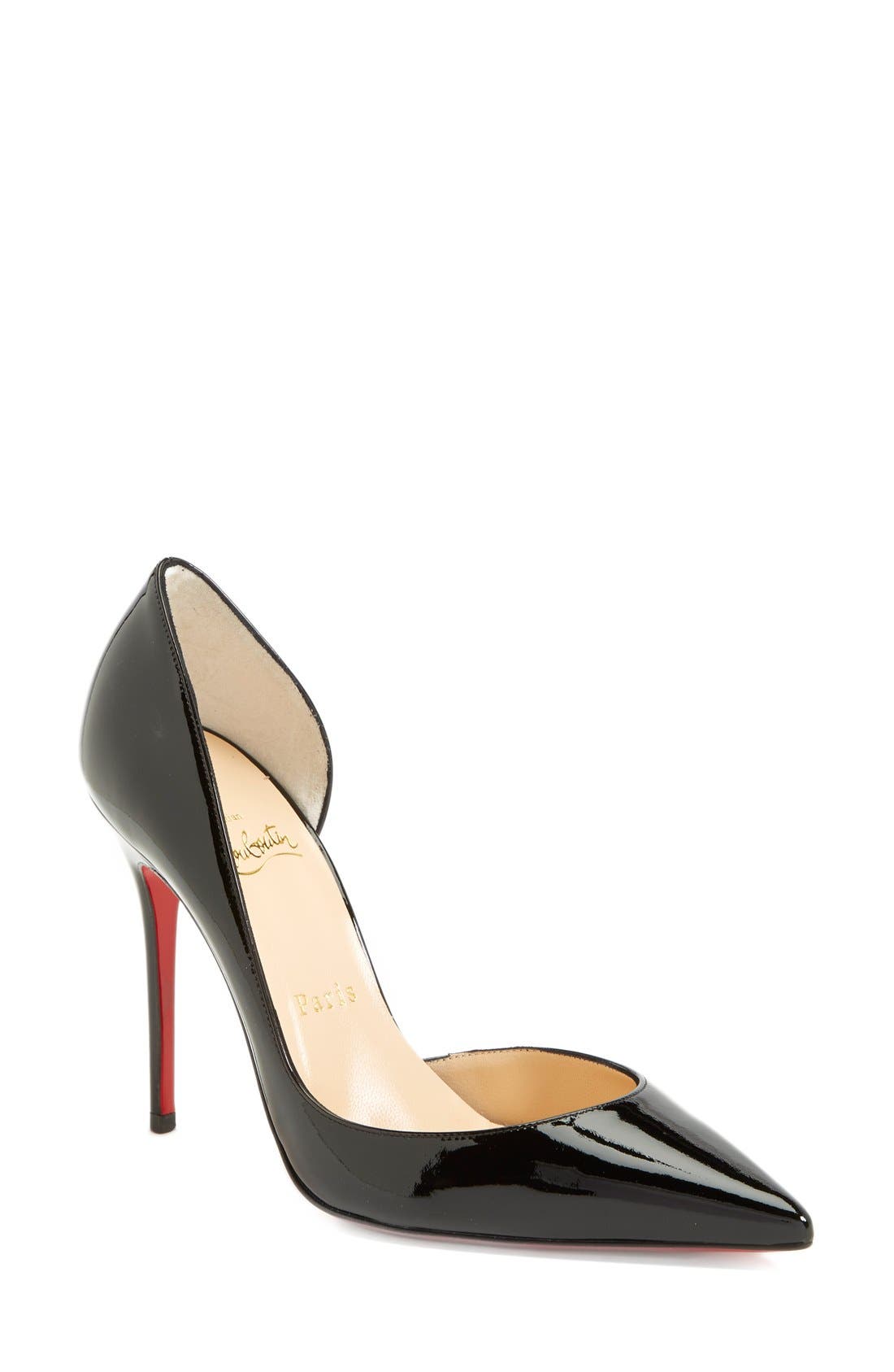 Christian Louboutin Iriza Pointed Toe Half d'Orsay Pump, Main, color, 