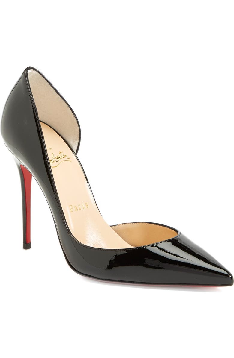 Christian Louboutin Iriza Pointed Toe Half d'Orsay Pump, Main, color,