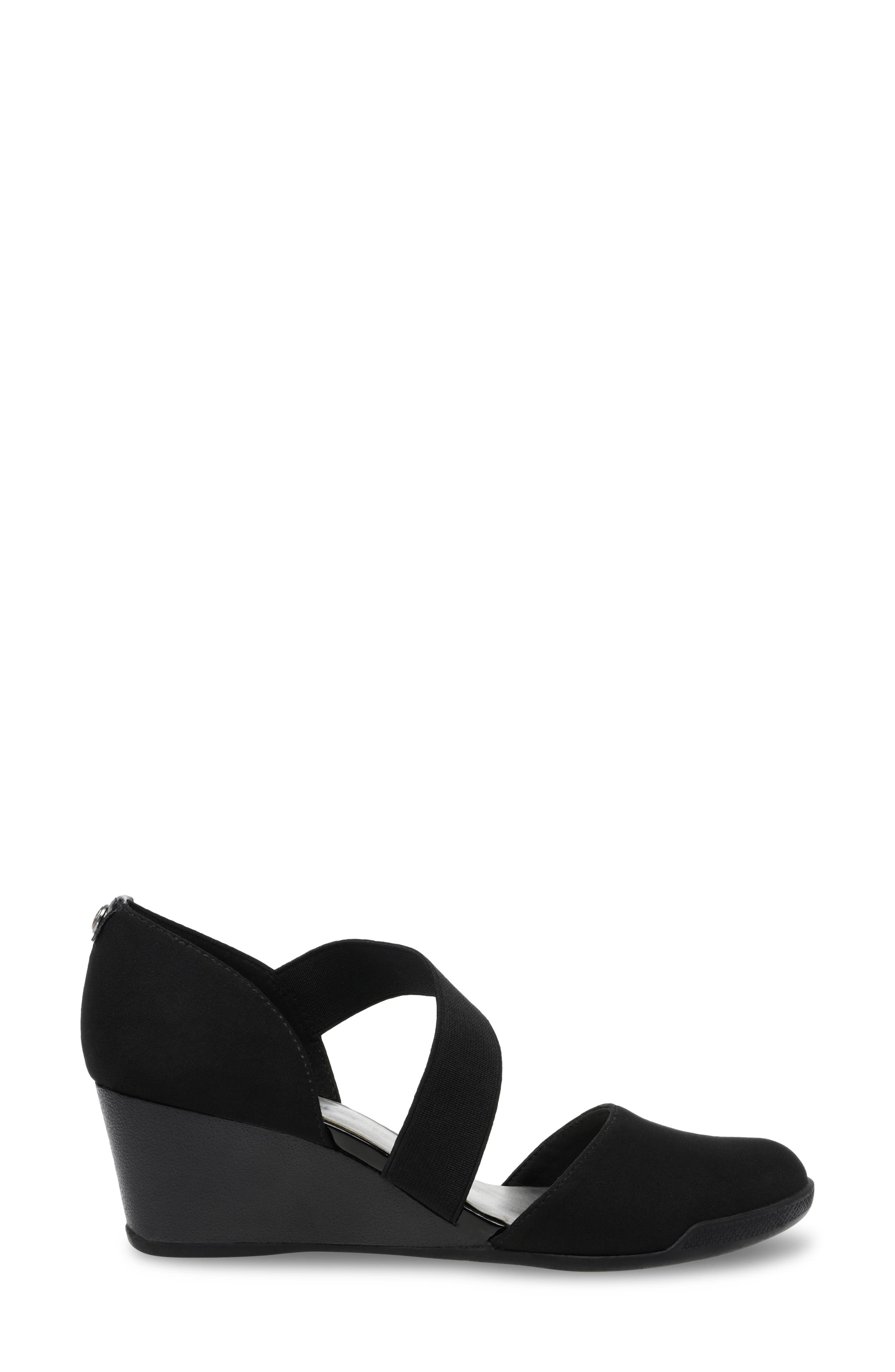 Anne Klein Tara Wedge Pump, Alternate, color, Black Multi