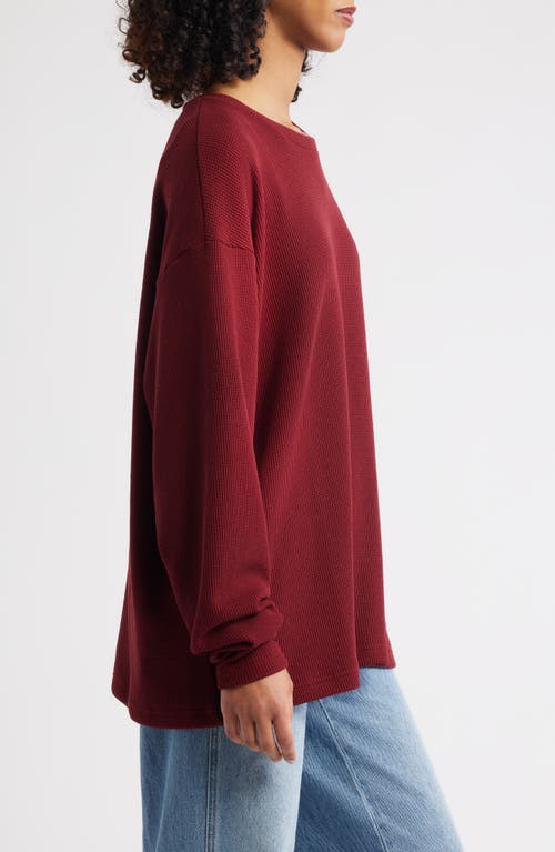 Boys Lie Mon Cheri Thermal Boyfriend Sweatshirt In Red