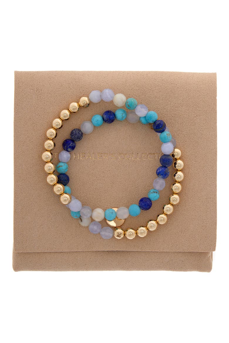 N13 Boss/Confidence Set of 2 Healer's Bracelets, Alternate, color, YELLOW GOLD