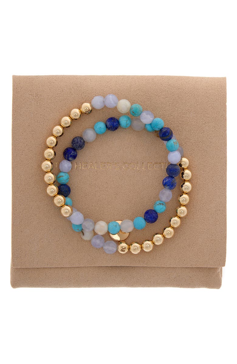 The Healer’s Collection N13 Boss/Confidence Set of 2 Healer's Bracelets, Alternate, color, Yellow Gold