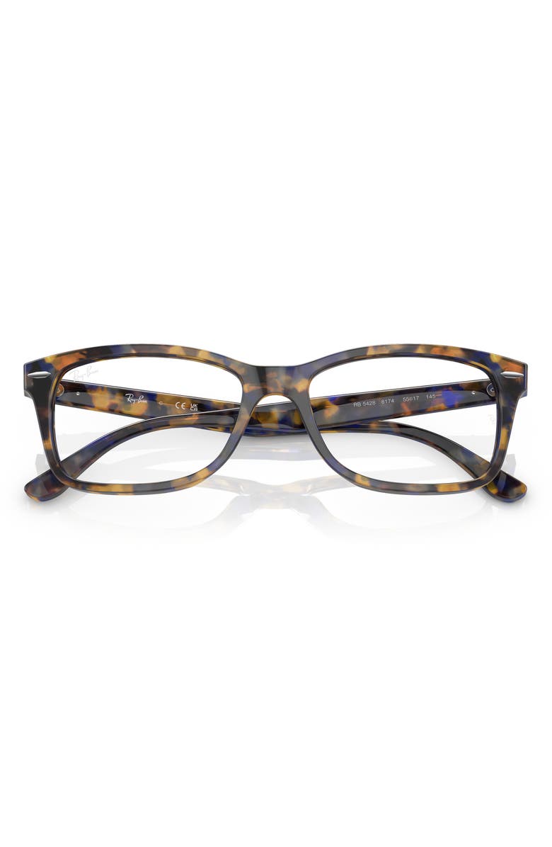 Ray-Ban 53mm Square Optical Glasses, Alternate, color, Yellow