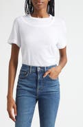 Veronica Beard Damian Ruched Double Collar T-Shirt