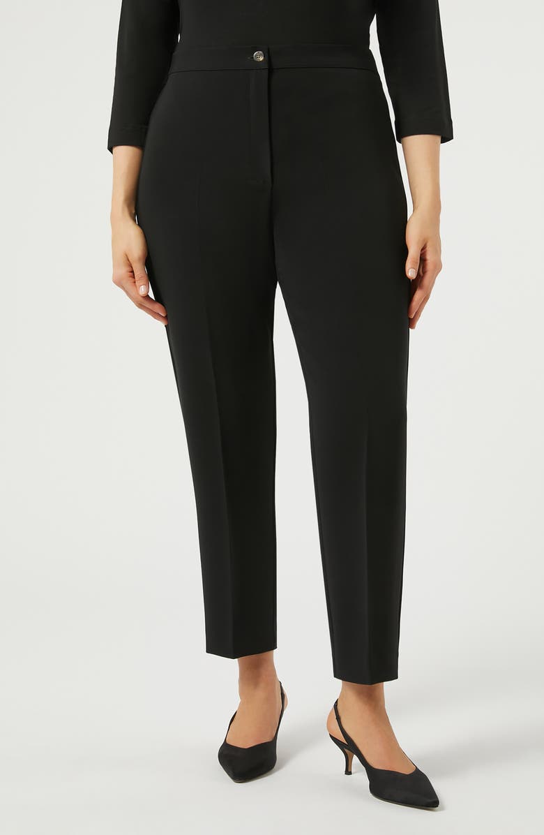 Marina Rinaldi Ravel Cigarette Pants, Main, color, Black