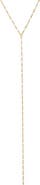 BY ADINA EDEN White Enamel Beaded Chain Lariat Necklace