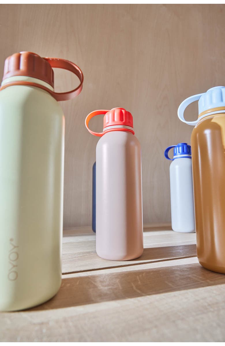 OYOY Pullo Bottle, Alternate, color, Anthracite/Camel
