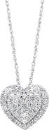 EFFY Sterling Silver Forever Love Diamond Heart Pendant