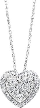 EFFY Sterling Silver Forever Love Diamond Heart Pendant