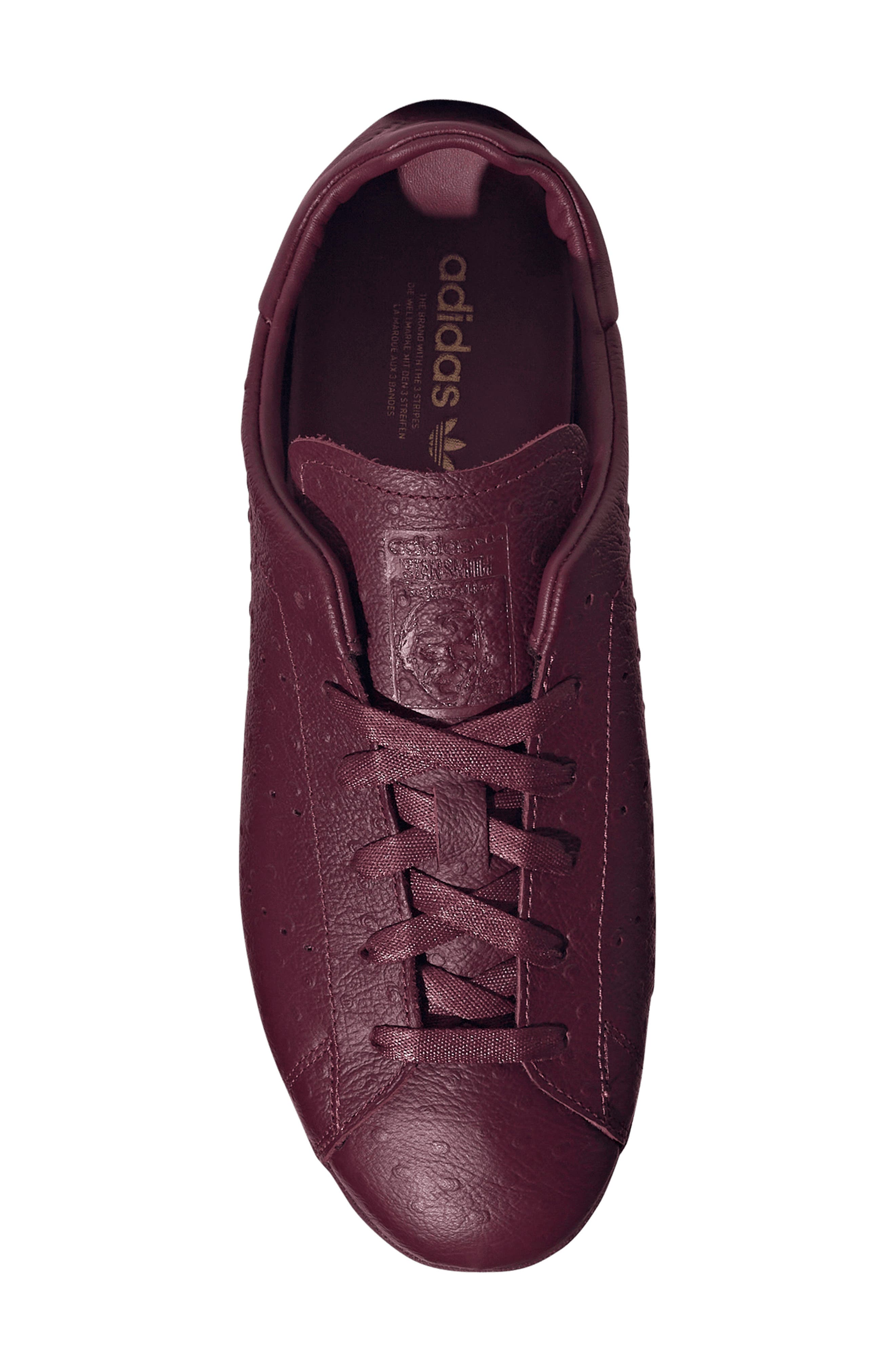 Stan Smith Lo Pro Sneaker, Alternate, color, MAROON/ MAROON/ GOLD MET.