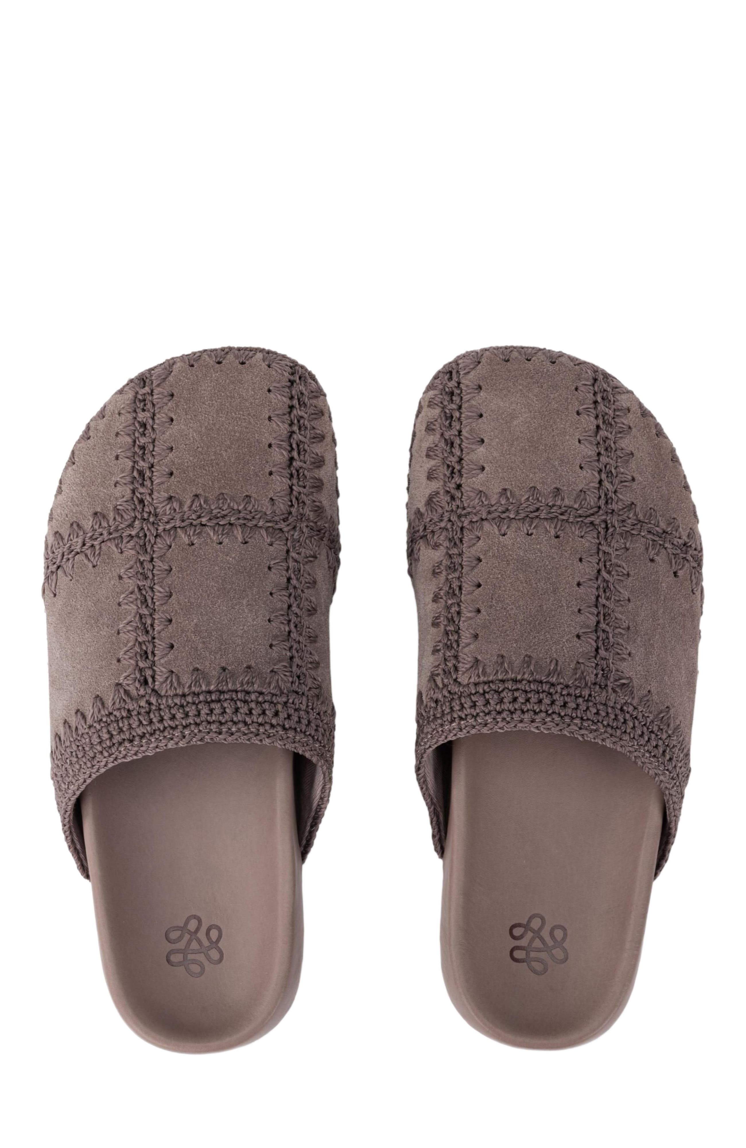 The Sak Bolinas Suede Clog Shoe, Alternate, color, Mushroom Suede Patch