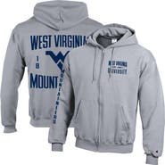 Champion Men's Champion Heather Gray West Virginia Mountaineers Varsity Powerblend Full-Zip Fleece Hoodie