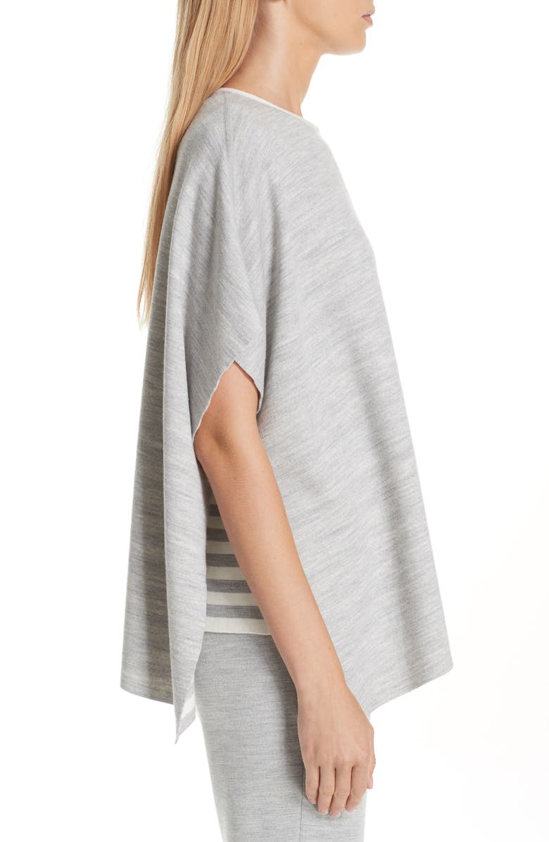 St. John Collection Knit Reversible Poncho, Alternate, color,