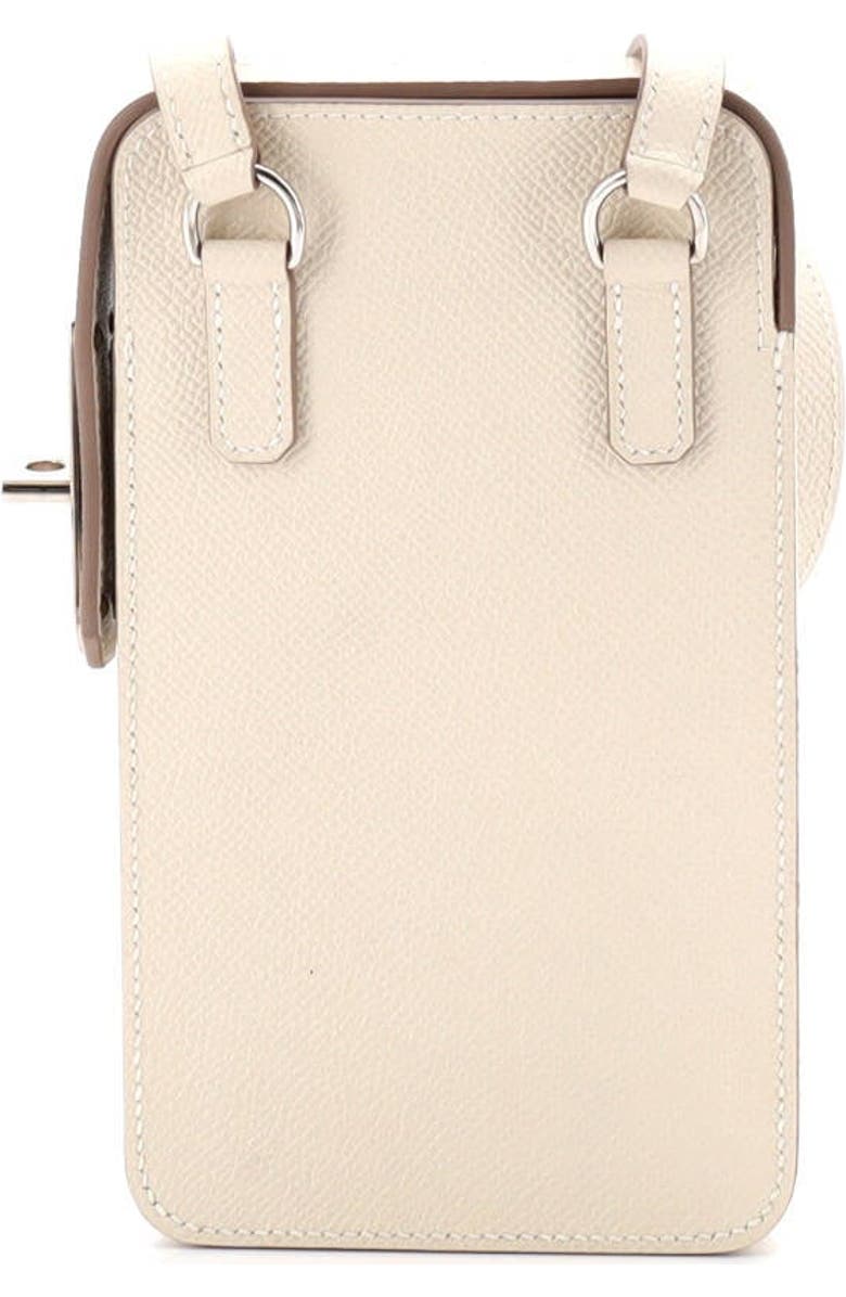 Pre-Owned Hermes Hac a Box Phone Case Epsom, Alternate, color, Craie