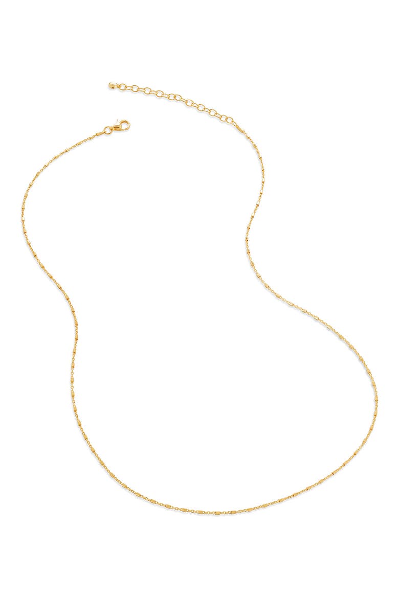 Station Chain Necklace, Main, color, 18CT GOLD VERMEIL
