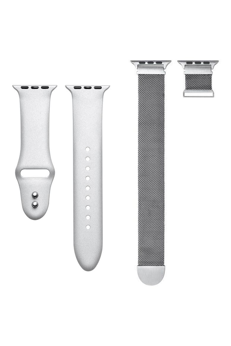 Assorted 2-Pack Apple Watch® Watchbands, Main, color, SILVER