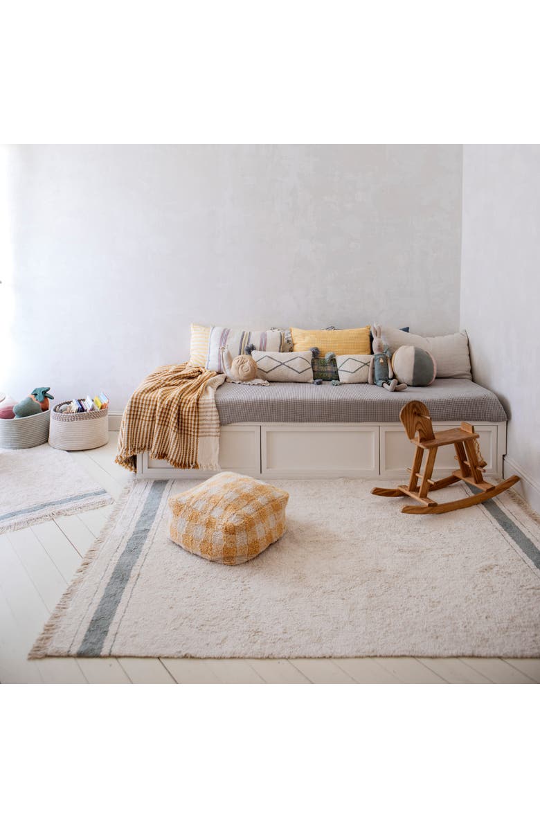 Lorena Canals Pouf Vichy, Alternate, color, Natural, Light Honey