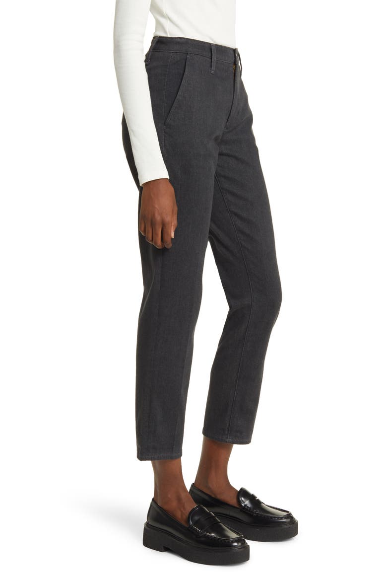 Caden High Waist Stretch Crop Slim Straight Leg Jeans, Alternate, color, CHARCOAL STONE