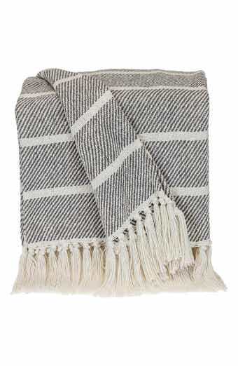PARKLAND COLLECTION Mio Stripe Handloomed Throw Blanket
