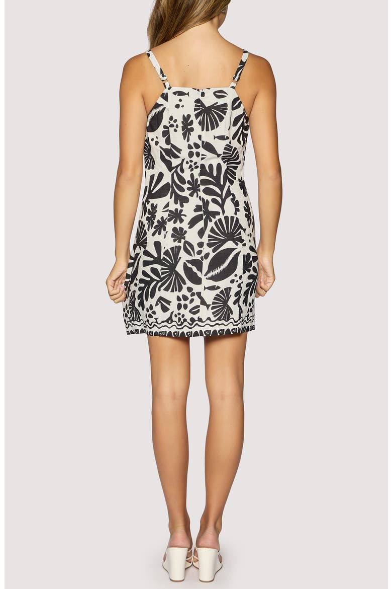 Tropical Bliss Minidress, Alternate, color, OFF-WHITE-BLACK