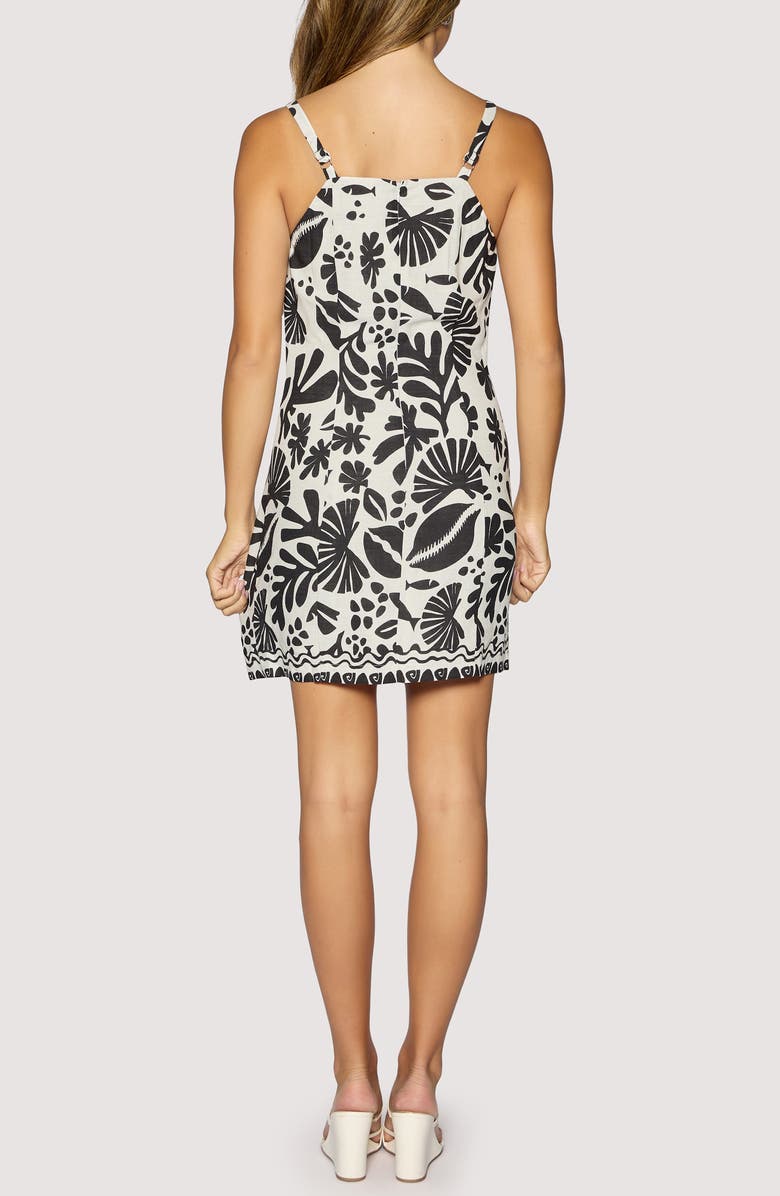 Lost + Wander Tropical Bliss Minidress, Alternate, color, Off-White-Black