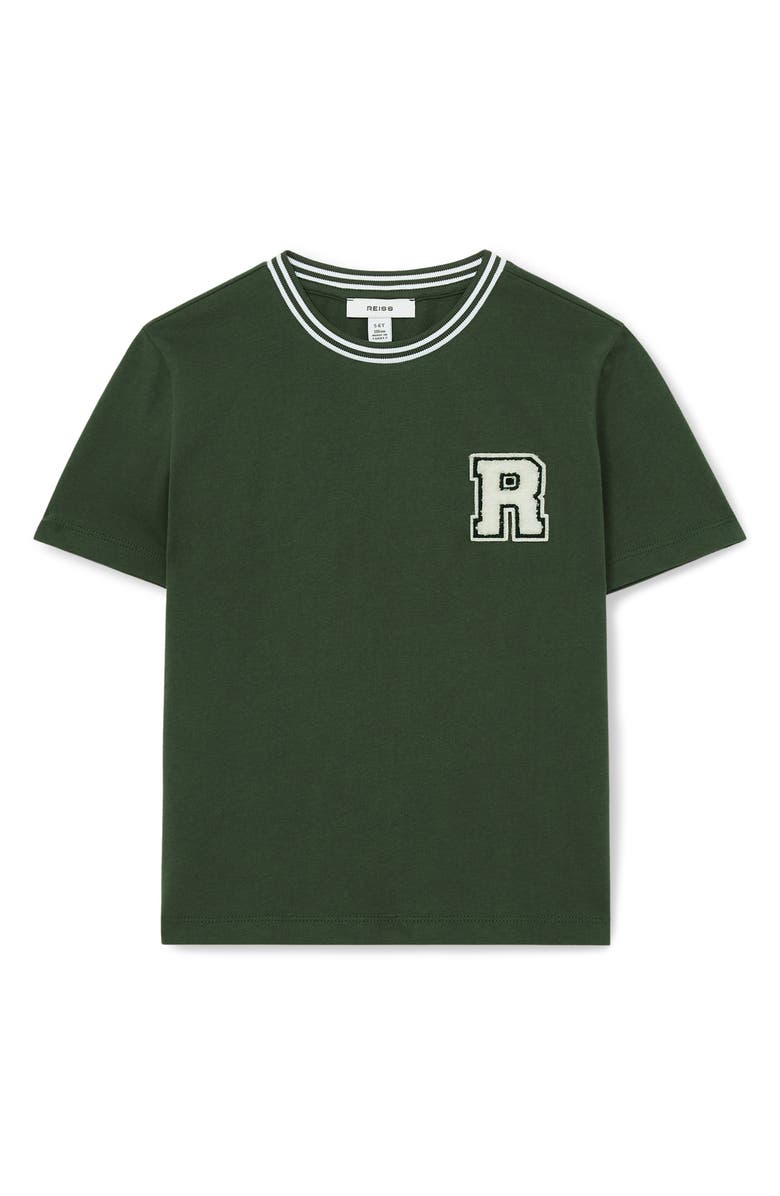 Reiss Kids' Palmer Jr. Appliqué Cotton T-Shirt, Main, color, 