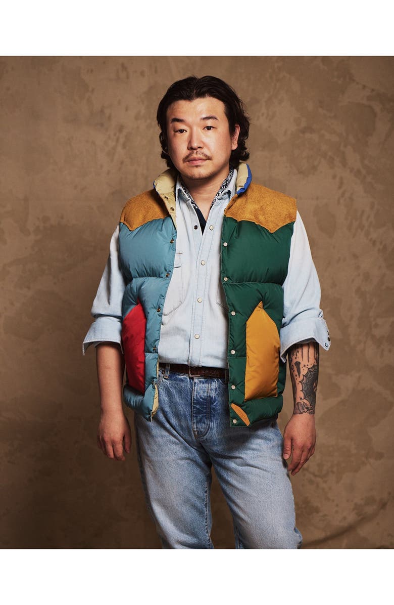 Fortela Rocky Mountain Featherbed Down Vest, Alternate, color, Multi Color