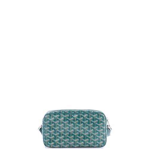 Pre-owned Goyard Goyard Cap Vert Bag Coated Canvas In Green
