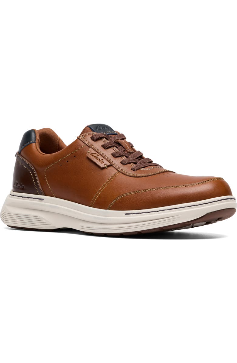 Clarks<sup>®</sup> Craftwell Lace-Up Sneaker, Main, color, Tan Leather