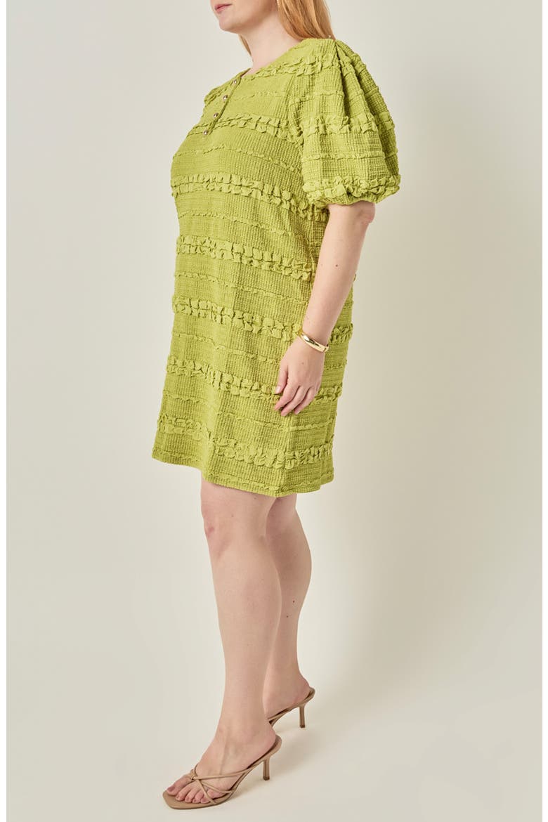 Smocked Minidress, Alternate, color, PISTACHIO