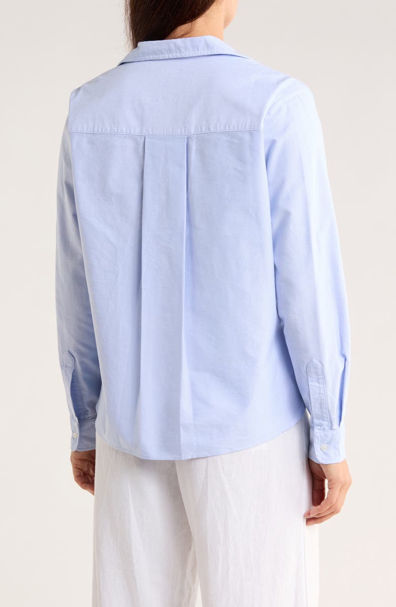 Frank & Eileen Untuckable Button-Up Shirt, Alternate, color, Blue Oxford
