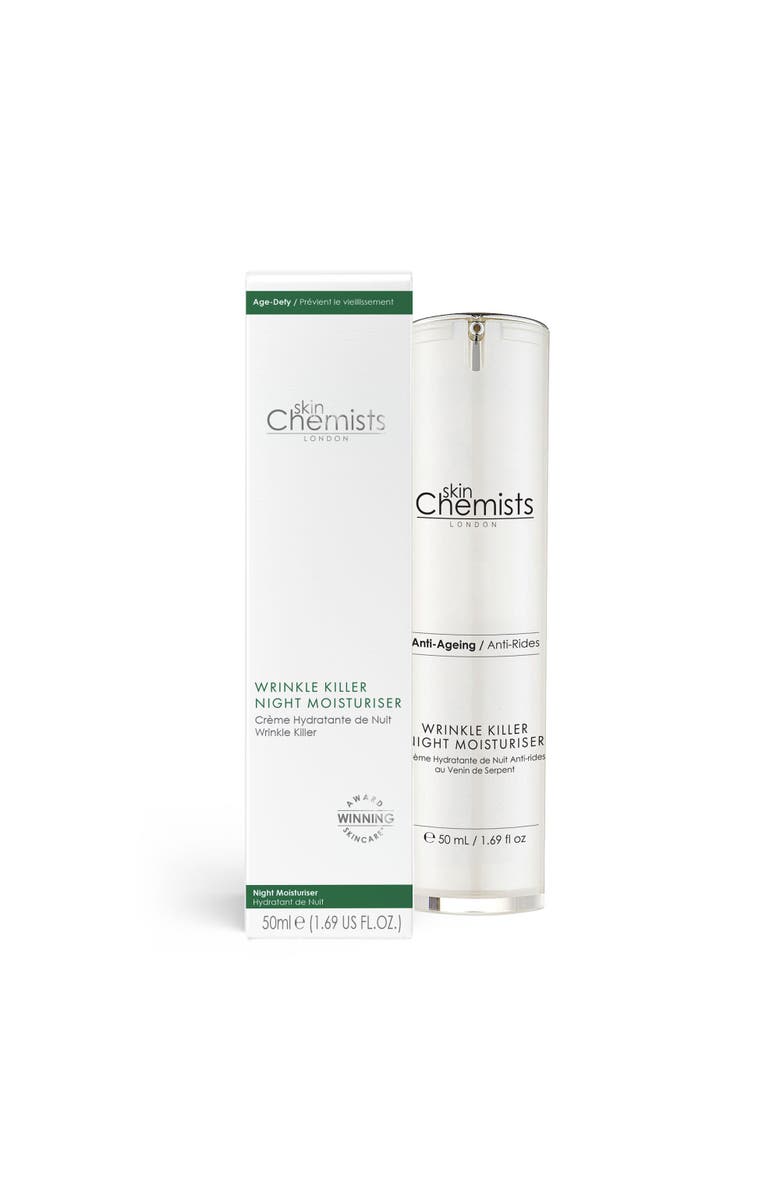 SKINCHEMISTS Wrinkle Killer Anti-Ageing Night Moisturiser 50ml, Alternate, color, White
