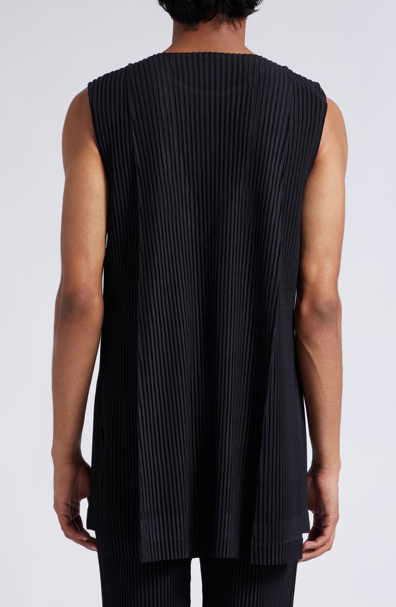 Homme Plissé Issey Miyake Monthly Colors June Pleated Sleeveless Tunic, Alternate, color,