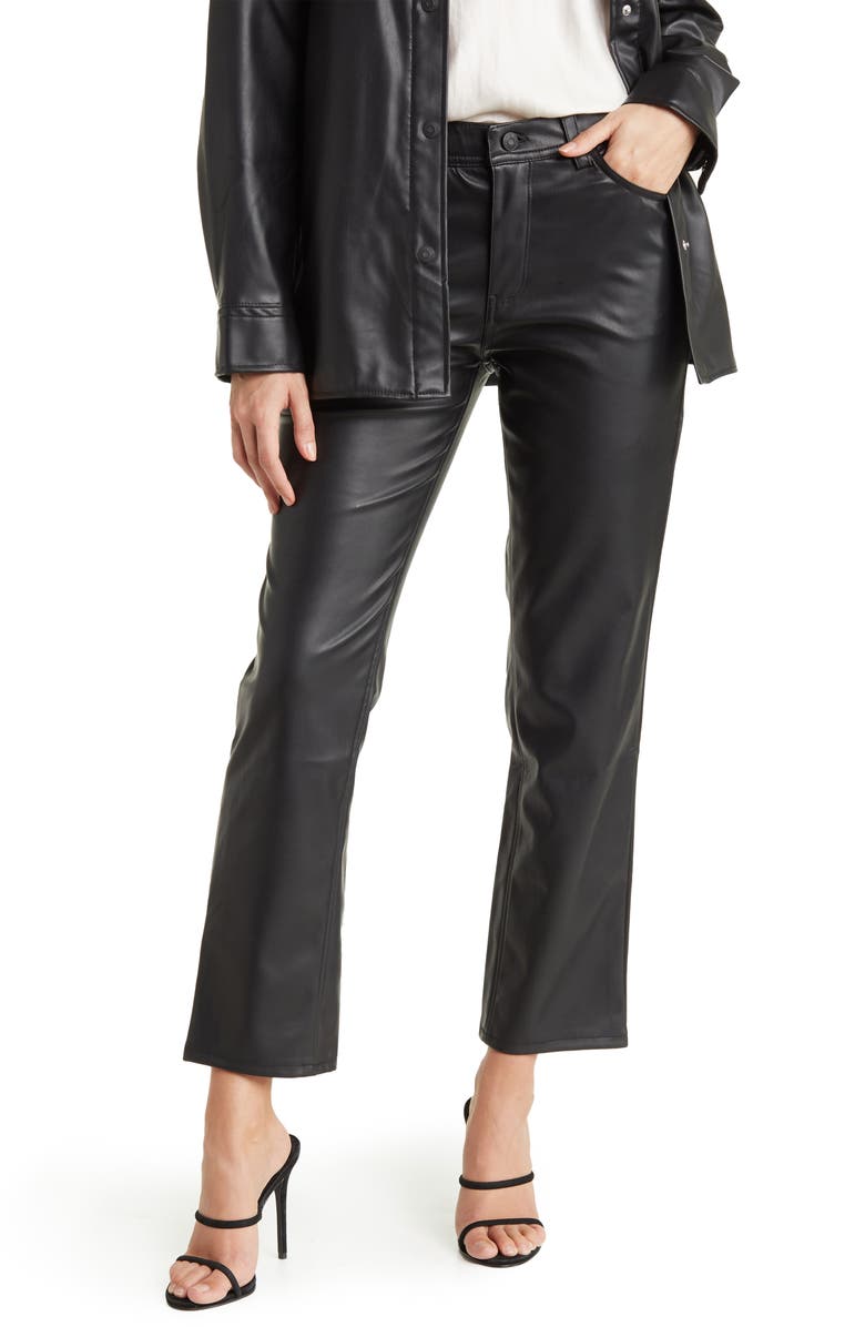 Kensie High Rise Straight Leg Pants, Main, color, 