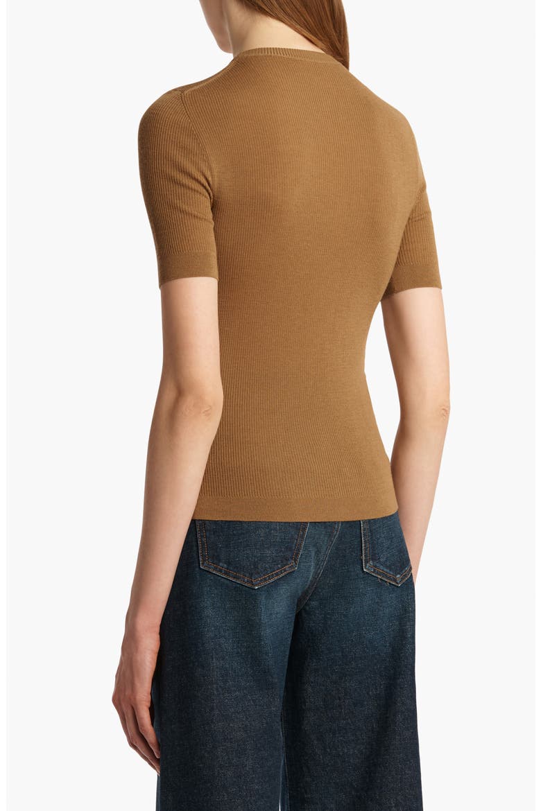 Celina Merino Wool Blend Rib Sweater, Alternate, color, MAPLE