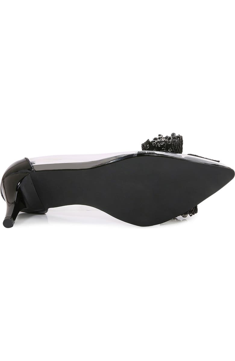 BERNESS Nala Rhinestone Clear Pump, Alternate, color, Black