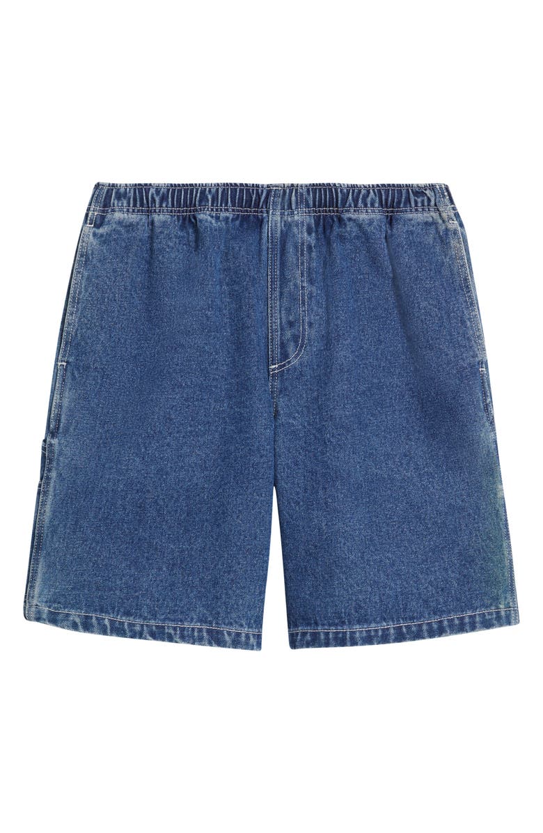 Obey Denim Carpenter Shorts, Alternate, color, Stone Wash Indigo