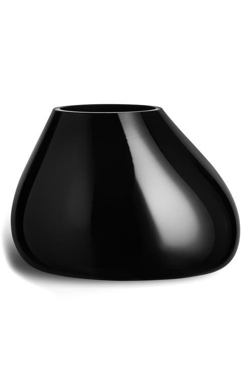 Orrefors Ebon Medium Vase In Black