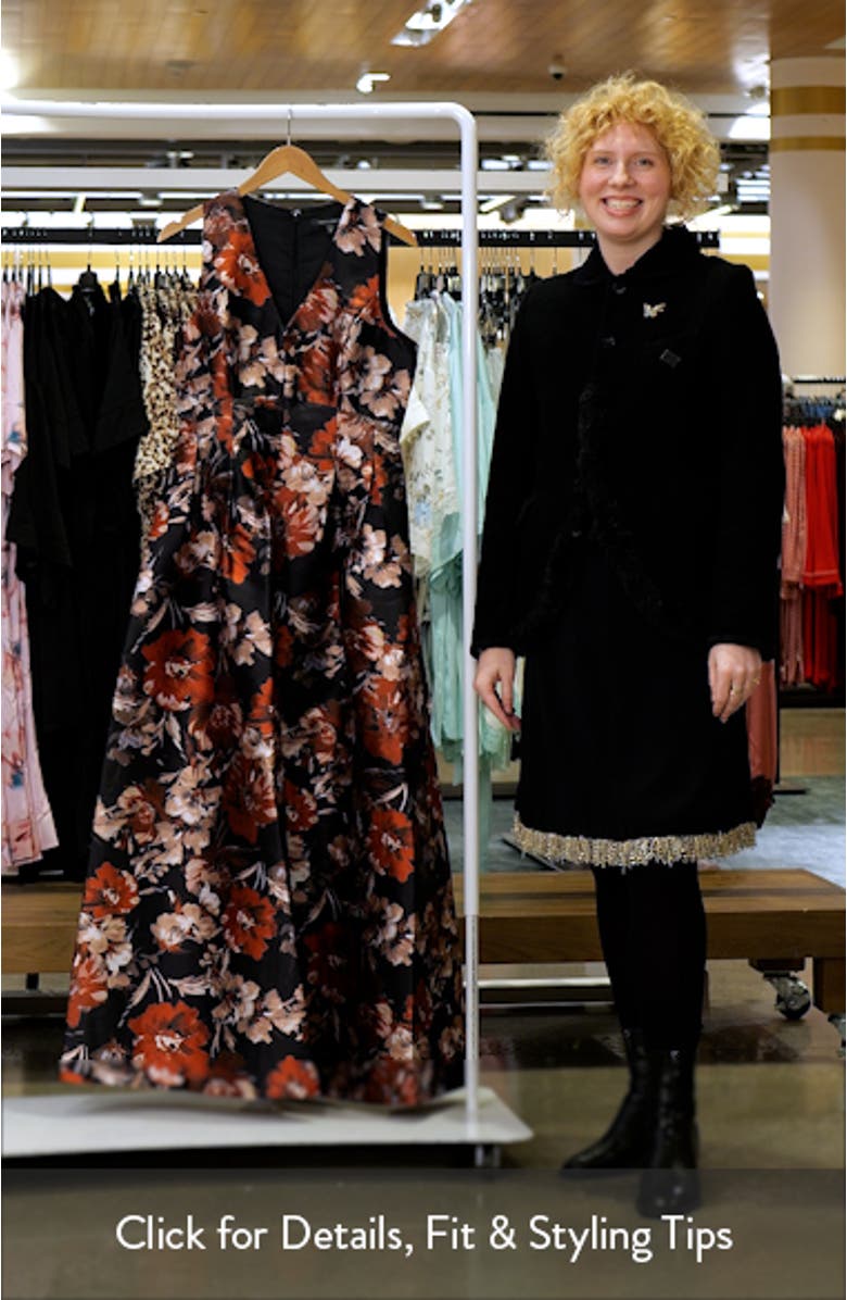 Floral Sleeveless Gown, sales video thumbnail