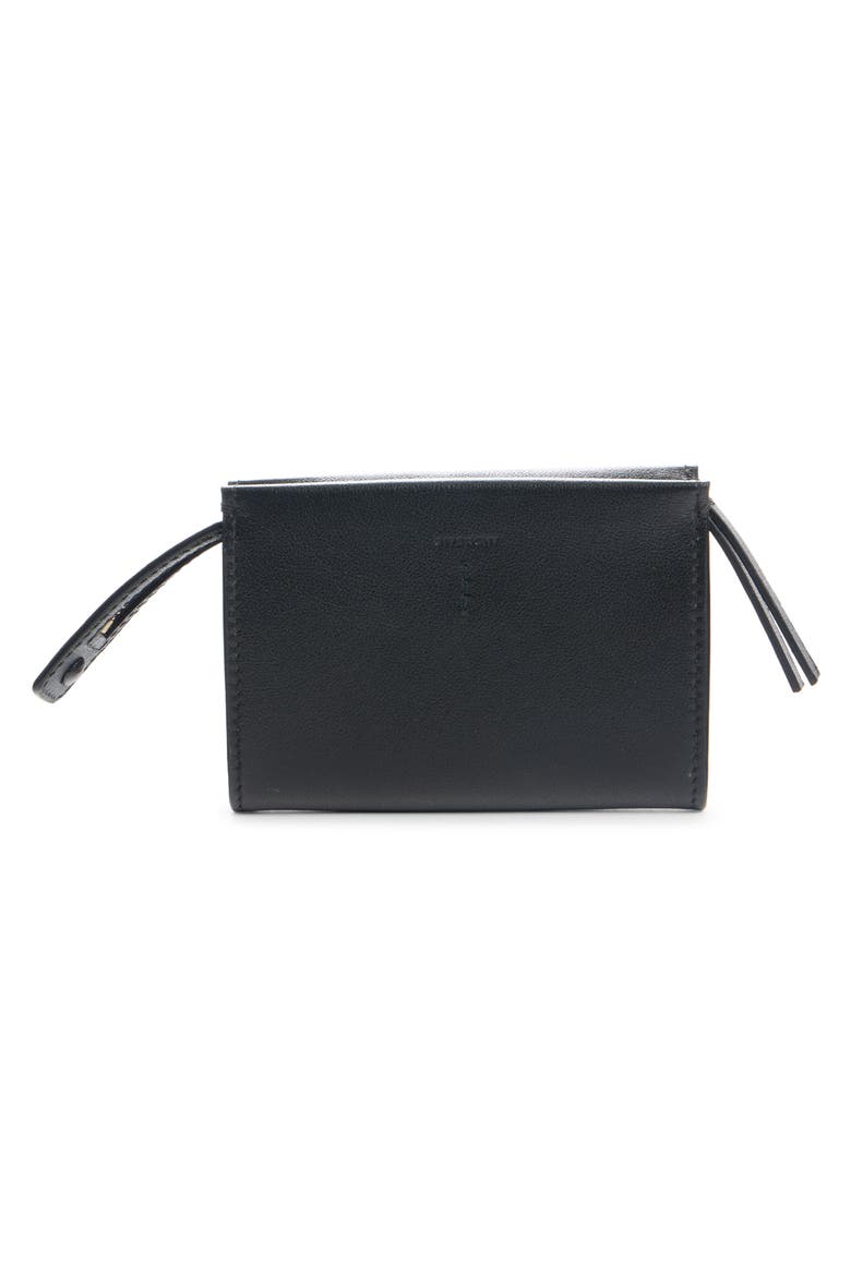 Day Leather Zip Card Case, Alternate, color, BLACK