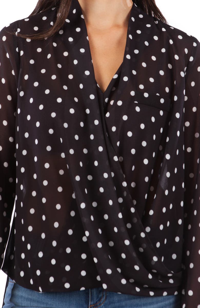 KUT from the Kloth Imani Faux Wrap Top, Alternate, color, 