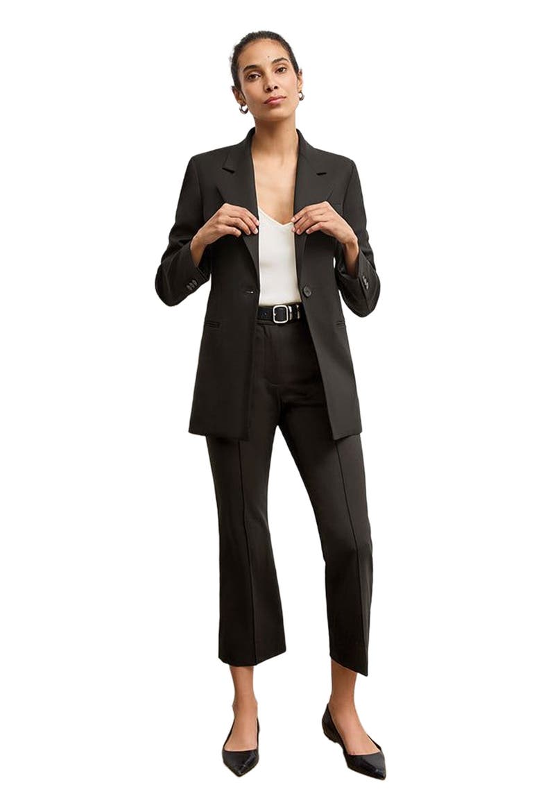 Rossi Executive Blazer - Washable Wool Twill, Alternate, color, Black