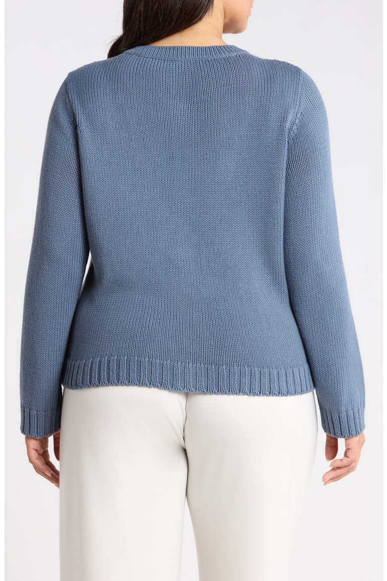 Organic Cotton Button Front Cardigan, Alternate, color, COLD SPRAY