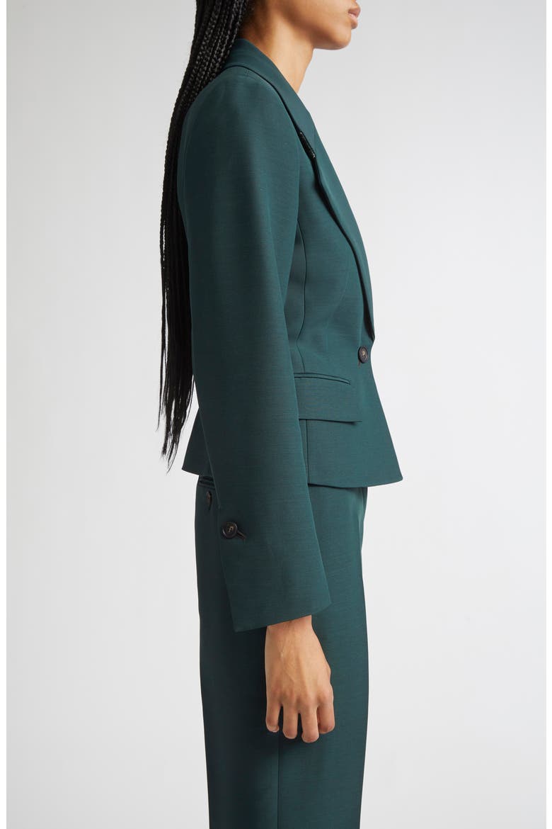 One-Button Crop Blazer, Alternate, color, MOSS