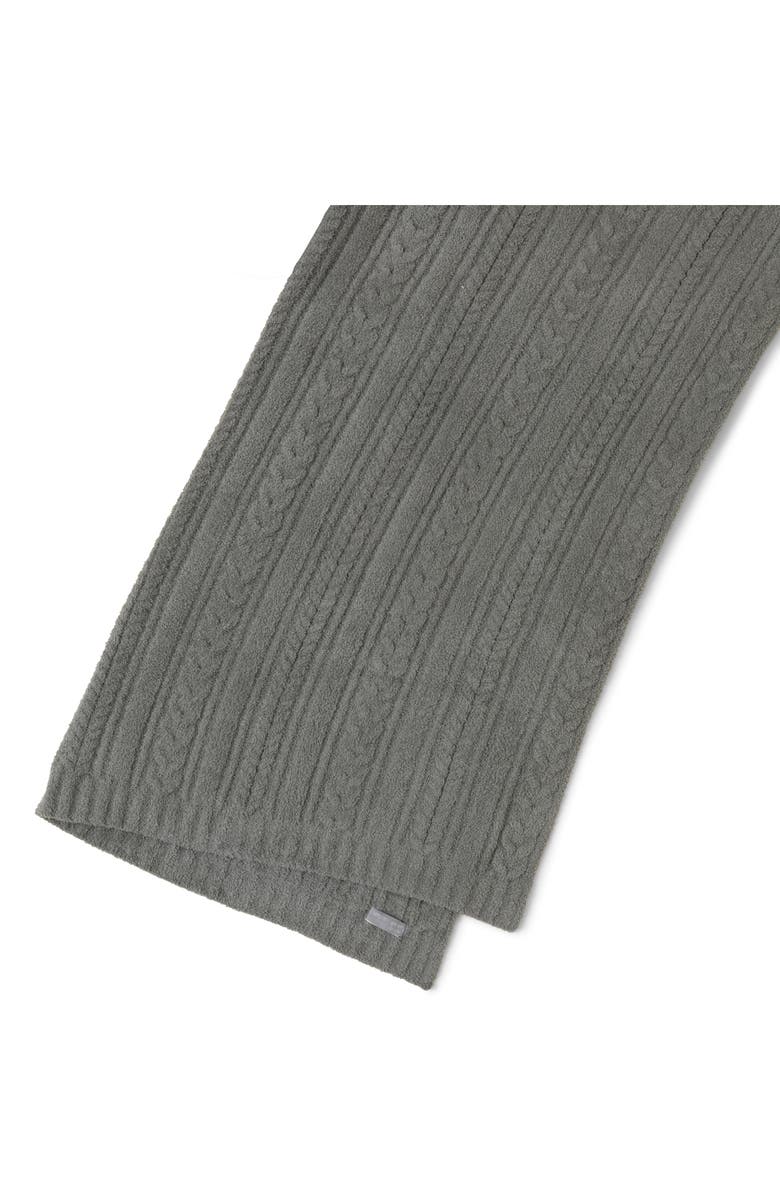 Barefoot Dreams<sup>®</sup> CozyChic<sup>®</sup> Cable Throw Blanket, Alternate, color, Laurel Green