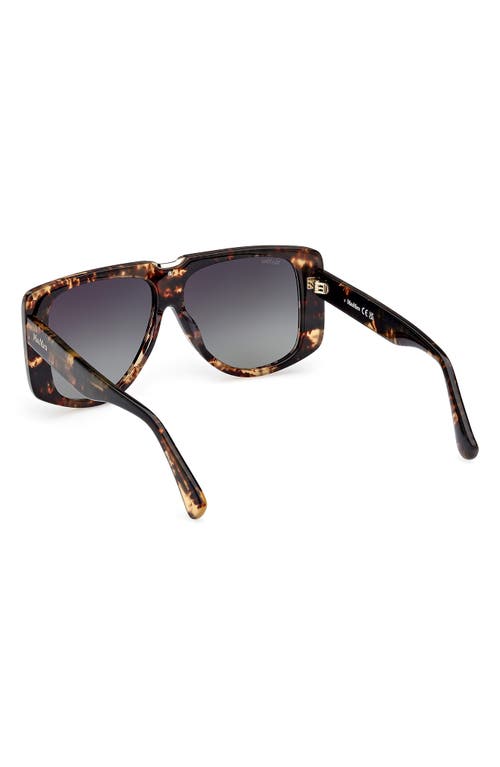 MAX MARA MAX MARA SPARK 57MM POLARIZED SHIELD SUNGLASSES 