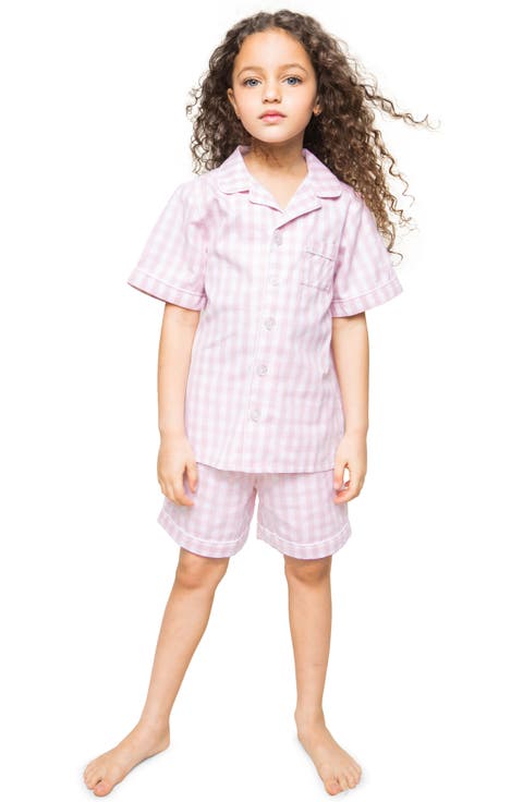 Kids' Gingham Short Two-Piece Pajamas (Toddler, Little Girl & Big Girl)